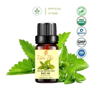 Tinh Dầu Bạc Hà Tấm Thị Tinh Dầu Thiên Nhiên Nguyên Chất 100% Lọ 10ml Tinh Dầu Bạc Hà Thơm Phòng Giúp Đuổi Muỗi Khử Mùi