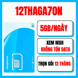 ( Có Esim ) Sim 5G Vinaphone Trọn Gói 1 Năm 14BIG50Y 12THAGA70N KHÔNG GIỚI HẠN DATA xem Y0u Tik Face Thả ga Không cần nạp tiền hàng tháng . FREESHIP - CHƯA KÍCH HOẠT