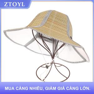 【ZTOYL】 Trung Quốc Tre Mây Mũ Retro Handmade Dệt Rơm Hat Du Lịch Mưa Đạo Cụ Khiêu Vũ Hình Nón Câu Cá Che Nắng Ngư Dân Hat