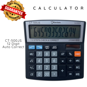 Kalkulator Mesin Hitung Kantor Dagang Sekolah 12 Digit 135cm X 135cm CT 500JS