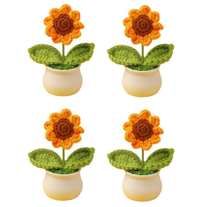 Cute Crochet Car Accessories For Women Rear View Mirror Accessories, Handmade