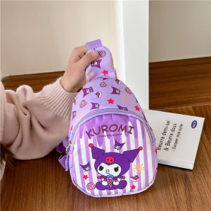 Sanrio Hello Kitty Crossbody Bag Shoulder Bag Waist Kuromi Storage Pouch Cinnamoroll My Melody Chest Bag Coin Purse Kid Girl Toy
