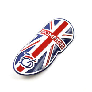 ป้ายติดหัวโลหะสำหรับจักรยานสติกเกอร์แปะก้านสำหรับ Bro Mpton Pline Tline 3SIXTY สติกเกอร์กรอบจักรยานพับ