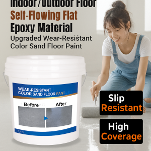Epoxy color sand floor paint indoor/outdoor selfdraining wearresistant pure natural