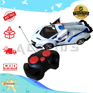 Mainan Mobil Remot Control Polisi Pintu Bisa Terbuka 1:24 scale
