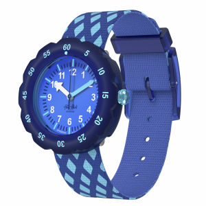 Flik Flak Starry Night (FPNP168) Black RECYCLED PET Kids Watch