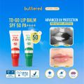 Buttered To-Go Lip Balm SPF 50 PA++++ Lip Balm dengan Perlindungan Matahari Ekstra Mencerahkan Bibir Gelap dan Menjaga Kelembapan Sepanjang Hari menjaga bibir dari paparan sinar UVA dan UVB mencegah sunburn mengurangi warna gelap serta melembapkan. 