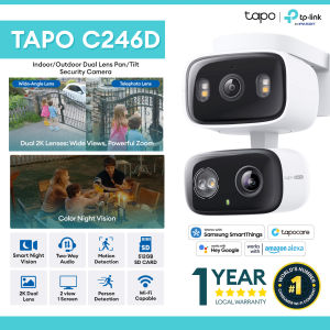 Tp-Link Tapo C246D Indoor/Outdoor Dual Lens Pan/Tilt Security Camera