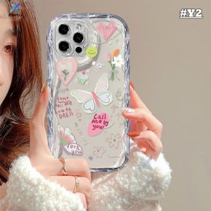 (Lokal Ready) Xinyu Casing hp iPhone 11 iPhone 7 Plus iPhone 12 14 13 15 Pro Max XR 8Plus X XS Max 6s 7 8 6 Plus SE 2020 Happy Care Bear Lotso Pilih Me Butterfly 3D Curved Wavy Edge Soft Clear Case