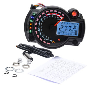 Universal KOSO LCD Digital Speedometer Motorcycle 7 Colors Dashboard RX2N Odometer Meter Instrument Adjustable MAX 299KM/H