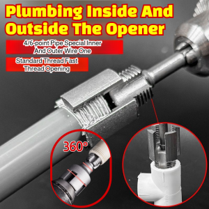 【4 Points 6 Points Water Pipe Opener Drill 】pvc管套丝器内部外部开丝器 Integrated Precision Threading Drill Tool Precision Open Wire Opener PPR Water Pipe Internal Thread Opener Hardware Hand Tools
