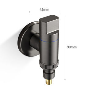 Washing Machine Tap Brass Water Nozzle Valve Automatic Water Stop Washing Machine Faucet Universal Wall Mounted Faucet Easy Install