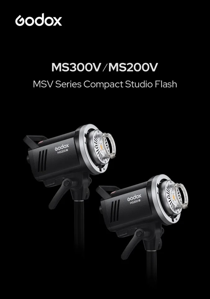 Godox 200W MS200V 300W MS300V LED Studio Flash Built-in 2.4G