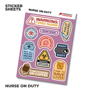"Nurse On Duty" theme stickers by Project Padayon