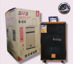 B-Q12 Subwoofer Wood Speaker Wireless Microphone Karaoke Bluetooth Speaker Sound System