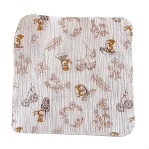 Baby Washcloth with 4-layer Baby Towel Reusable Baby Cotton Square Face Shower Bath Towel Soft Baby Wiping Bathing Feed