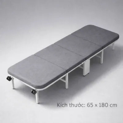 Giường gấp 4 khúc khung thép H2home – Phiên bản tiêu chuẩn – Gọn nhẹ giá tiết kiệm