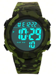 SYNOKE Mens Luxury 50M Waterproof Digital Military Watch Luminous Multifunction Watch LED Sports Mens Watch