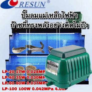 RESUN ถังปลา LP-100 100W 140L/Min/LP-60 /LP-40 /LP-20 ปั๊มเติมอากาศในบรรยากาศ เครื่องเติมอากาศ พลังงานสูงและเสียงรบกวนต่ํา เครื่องออกซิเจน ขายปั๊มออกซิเจนปลา ปริมาตรบรรยากาศ บ่อเพาะเลี้ยงสัตว์น้ําปลาบําบัดน้ําเสีย