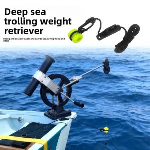 NEXTYOO Dễ dàng cài đặt Dụng cụ thu hồi trọng lượng Downrigger Với Snap Khóa dẫn hướng Dụng cụ câu cá Bộ dụng cụ thu hồi Bộ dụng cụ đa năng Dụng cụ câu cá trên thuyền Câu cá nước ngọt