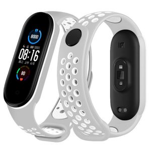 Dây đeo cho Xiaomi Band 7 Mi Band 6 Mi Band 5 Mi Band 4 Mi Band 3 Dây đeo silicon thể thao hai tông màu Nam nữ Đồng hồ thông minh Xiaomi 7 6 5 4 3 Dây đeo thoáng khí