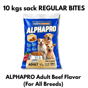 Alphapro Dog Food Adult Beef Flavor Small Bites and Regular Bites with Omega 3 - Talas-Isip.