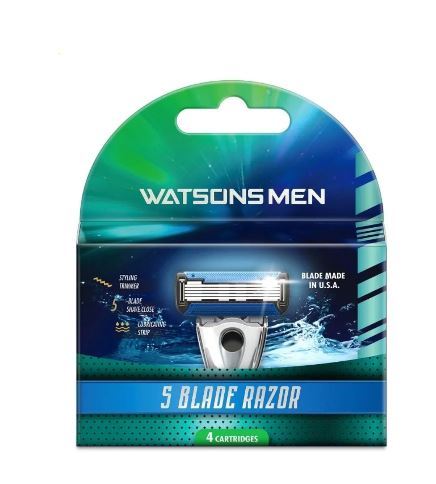 WATSON Men 5 Blade Razor 4s | Lazada PH
