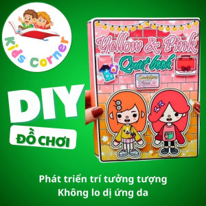 Hình dán dễ thương cô bé Yellow&Pink cinnamoroll đáng yêu cho bé bóc dán