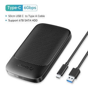 ORICO USB3.1 6Gbps Vỏ Ổ HDD SATA Sang Type-C HDD Ổ Cứng SSD Bao Vây Hỗ Trợ UASP Cho 7 ~ 9.5Mm 2.5 Inch SSD/HDD