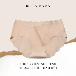 Quần Lót Bầu Cạp Chéo Chất Liệu Lụa Băng Siêu Đẹp Không Viền Đũng Kháng Khuẩn Cho Mẹ Bầu và Sau Sinh Bella Mama Q20