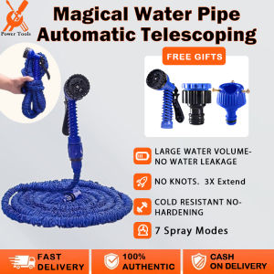 50FT/75FT/100FT/125FT Multifunction Expandable Magic Hose Home Garden Water Hose Hos Magik 高压洗车水枪 Hose Getah Paip Magik Fleksibel High Pressure Hose Water Gun Set