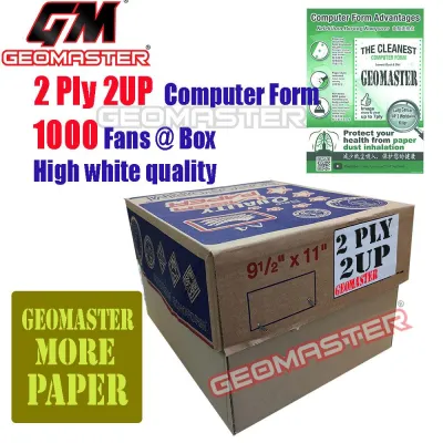 GM 2 Ply 2up Computer Form / 2Ply2up Computer Form - 1000Fans
