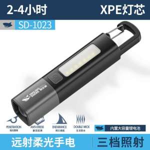 Smile Shark Outdoor Portable Super Bright Mini Flashlight Zoomable USB Rechargeable Camping Waterproof LED Torch Lamp 3 Modes