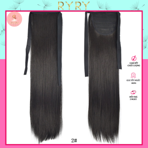Tóc giả cột thẳng dài 40cm mềm mượt phong cách Hàn Quốc cho nữ- PHỤ KIỆN RYRY