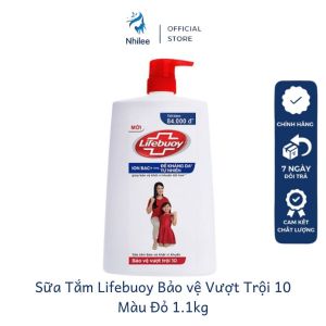 Sữa tắm Lifebuoy diệt khuẩn NL381 giúp bảo vệ da với công thức ion bạc kết hợp đề kháng da 1.1kg