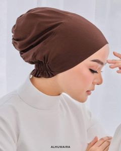 Alhumaira Gia Snowcap Inner New Batch High quality cotton viscose from Korea breathable cooling and comfortable inner without cover your neck