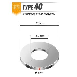 Vòi nước có thể tháo rời trang trí Bìa thép không gỉ ống nước tường Bìa tự dính điều hòa không khí vòi hoa sen nối cap