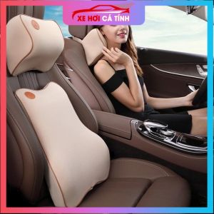 Gối Tựa Đầu Ô Tô Cổ cao su tự nhiên siêu êm thoáng khí dễ chịu khi lái xe tựa lưng êm ái