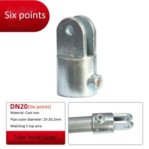 Cast iron galvanized connector elbow tee base flat three-dimensional fittings Connecting fasteners 25mm steel pipe shelf parts