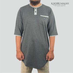 KOKO KURTA PUTIH PREMIUM QUALITY 100% COTTON COMBAD 24S ORIGINAL BY KHOIRUUMMAH(BAHAN ADEM & NYAMAN)