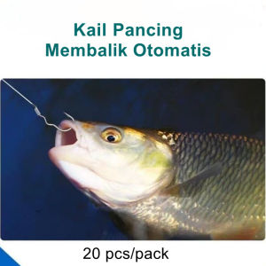 Kail Pancing Tajam Tampa Lobang Kail Pancing Anti Mocel 20 Pcs Flip Hook 1#~10# Ikan Mas Ikan Nila Ikan Cere