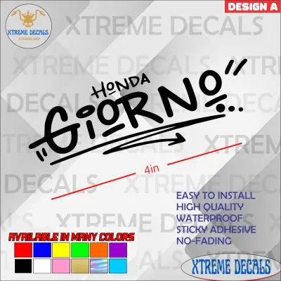 Honda Giorno 4 inches Waterproof Sticker