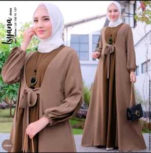 Gamis Isyana Dress Terbaru bahan Crinkel Gamis bahan crinkel adem gamis polos murah baju gamis terbaru kekinian baju gamis - SO - Gamis Terbaru Isyana Dress Bahan Crinkle Premium Gamis Wanita Muslimah Gamis Polos Elegan Korean Style