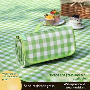 JJT Waterproof Picnic Mat for Outdoor Camping Beach Grassland – Durable Anti-Sand Foldable & Easy to Carry