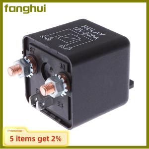 fanghui 12V 200 Amp Heavy Duty Split Charge Winch Relay for Car Van Boat 4 Pin