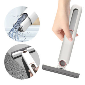Chổi lau bàn bếp thông minh tự vắt - Cây lau kính mini thế hệ mới nhỏ gọn tiện lợi cùng đầu mút thấm hút cực tốt