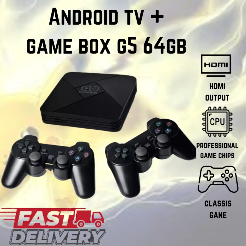 2023 NEW Android TV box + GAME BOX G5 64GB 2 in1 4K HD Game Console 10000  Retro Classic Game TV Box + Dual | Lazada PH