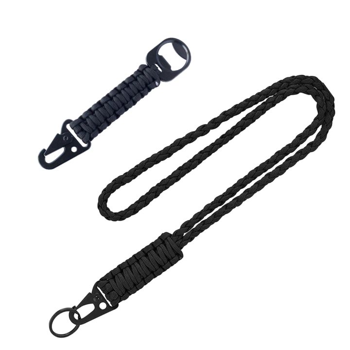 Pcs Tactically Paracord Keychain Clip Heavy Duty Rope Long Wrist Braided  Paracord Lanyard Keychain Camping Tool Lazada PH