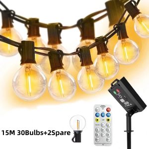 20M 42Bulbs Solar Lights Outdoor Waterproof LED Bulbs Solar String Lights Garden Party Fairy Lights[Fast Shipping]