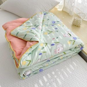 Chăn cotton đũi trần bông xơ đậu nành kích thước 2mx2m3 nhập khẩu Mền hè đũi cotton chất liệu mềm mại thoáng mát